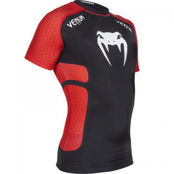 Рашгард Venum Absolute Short Sleeves Black Red