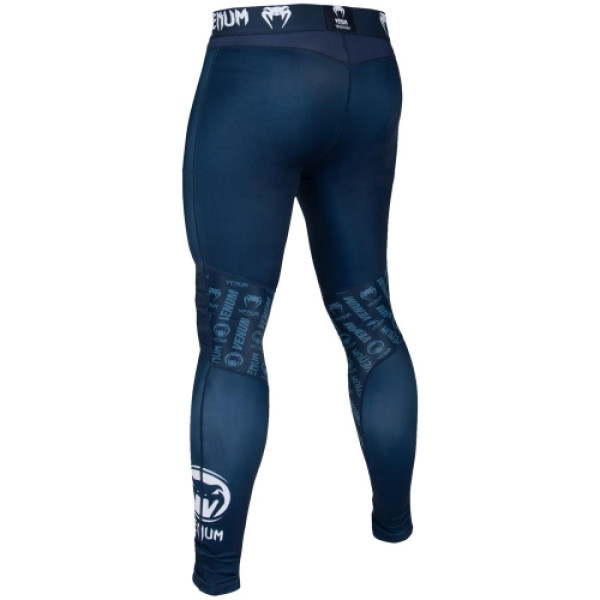 Компресійні штани Venum Logos Tights Navy Blue White