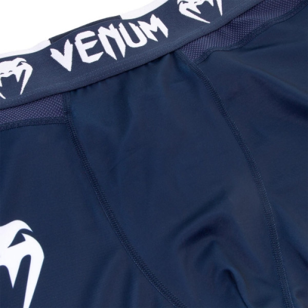 Компресійні штани Venum Logos Tights Navy Blue White