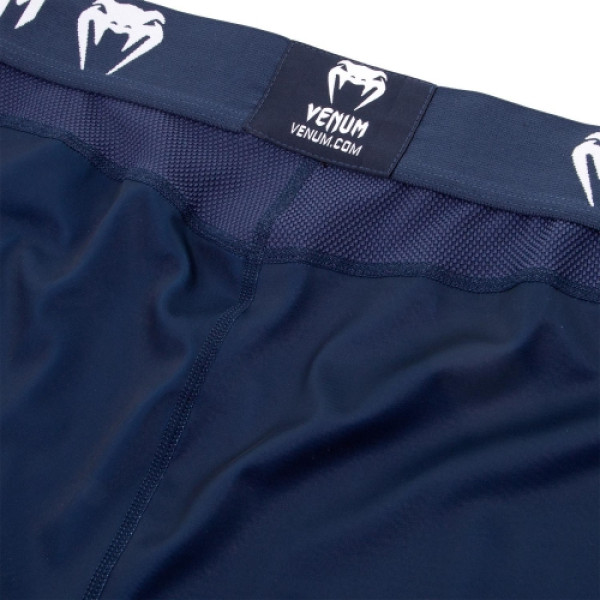 Компресійні штани Venum Logos Tights Navy Blue White