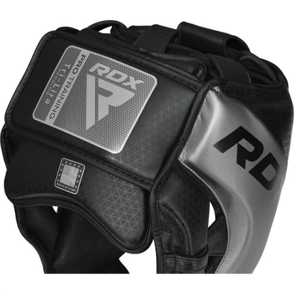 Шолом RDX L1 Mark Pro Cheek Boxing Training Head Guard Silver