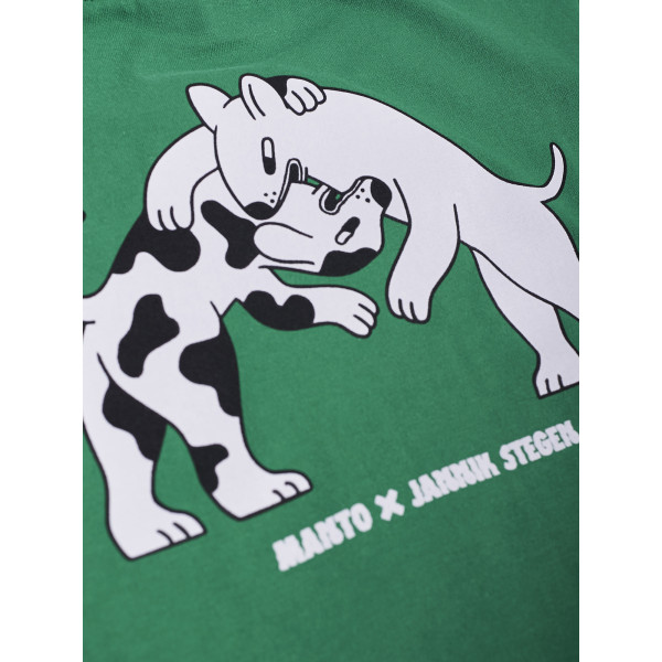 Дитяча футболка MANTO Kids T-shirt Dogs Green