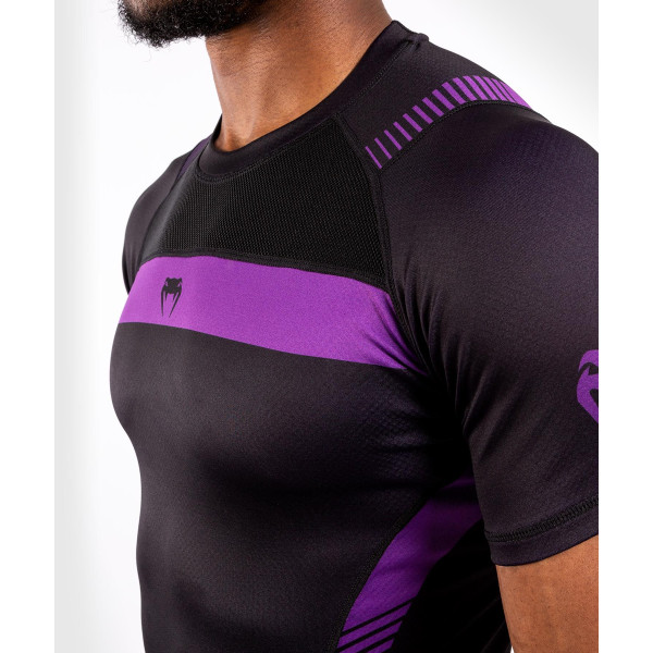 Рашгард з коротким рукавом Venum Nogi 3.0 Short Sleeves Rashguard Black Purple