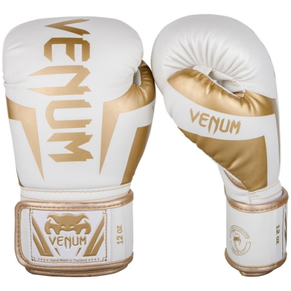 Боксерські рукавиці Venum Elite Boxing Gloves White Gold