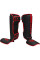 Захист гомілки RDX F6 Kara MMA Shin Instep Guards Matte Red