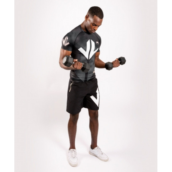 Рашгард Venum Loma Arrow Short Sleeves Rashguards Black White