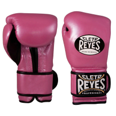 Боксерські рукавиці Cleto Reyes Leather Contact Closure Gloves Pink