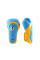 Боксерські рукавиці Twins Velcro Extra Design BGVL6-AV Yellow Lightblue