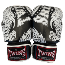 Боксерські рукавиці Twins Fancy Boxing Gloves FBGVL3-49BK Black White