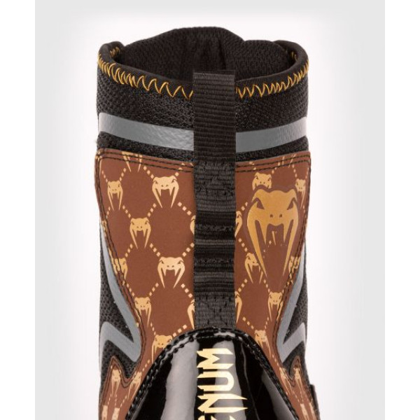 Боксерки Venum Elite Evo Monogram Boxing Shoes Black Brown