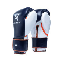 Боксерські рукавиці Hit N Move Horse Hair Boxing Gloves (Hook and Loop) Navy Blue