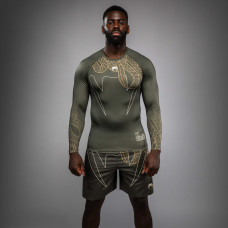 Рашгард Venum Serpenti Long Sleeve Rashguard Khaki Bronze Ivory
