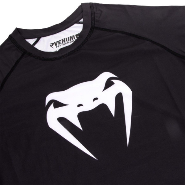Компресійна футболка Venum Contender 3.0 Compression T-shirt Short Sleeves Black/White