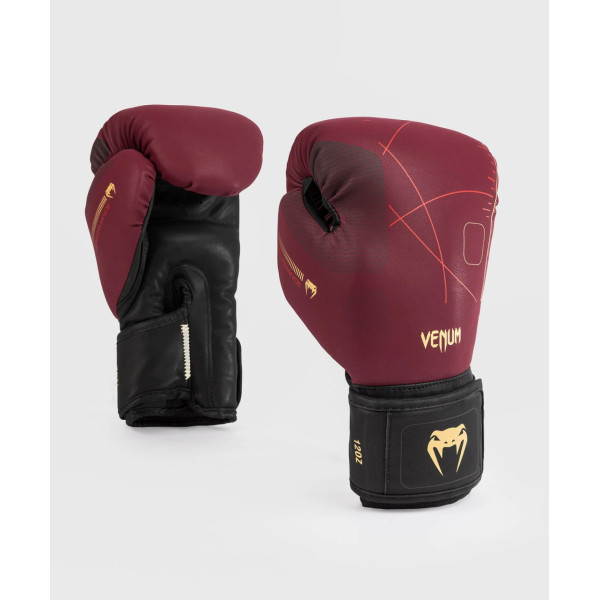 Боксерські рукавиці Venum Tactical XT Boxing Gloves - Black/Burgundy/Gold