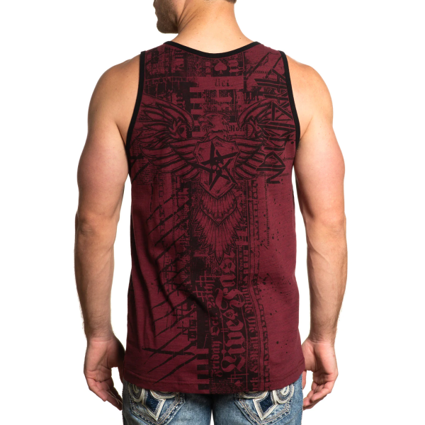 Майка Affliction Dust Cloud Tank Red Ochre