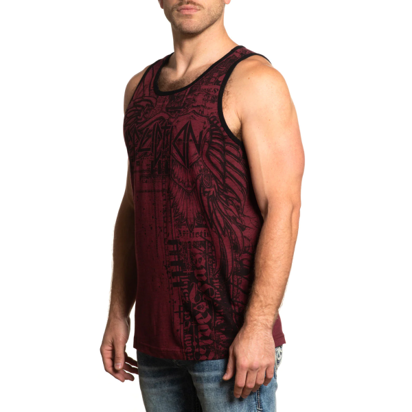 Майка Affliction Dust Cloud Tank Red Ochre