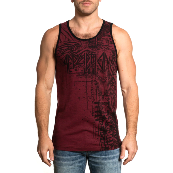 Майка Affliction Dust Cloud Tank Red Ochre