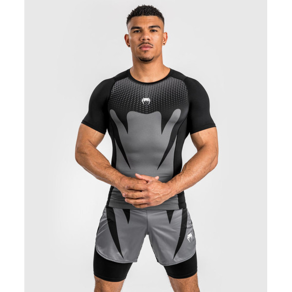 Рашгард Venum Attack Short Sleeve Rashguard Black