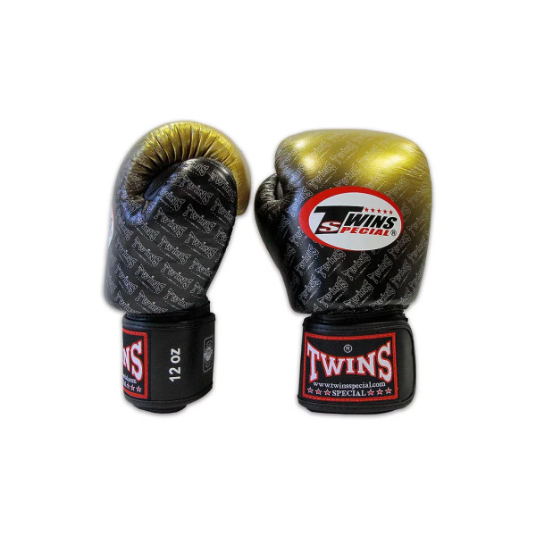 Боксерські рукавиці Twins Fancy FBGVL3-TW1 Dragon Black-Gold