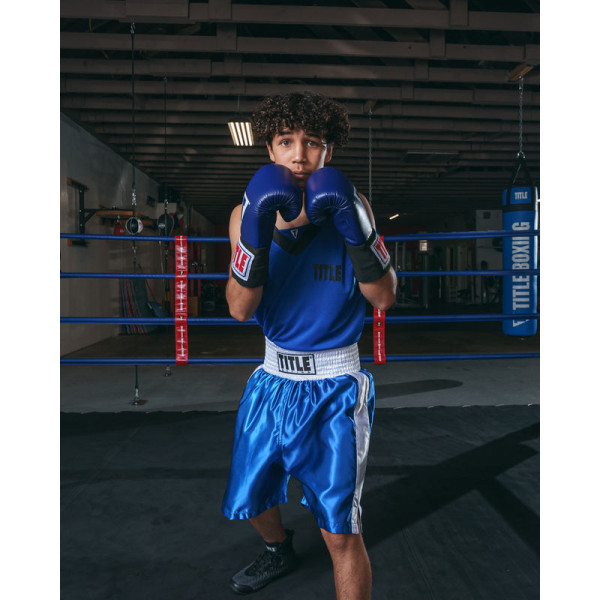 Шорти TITLE Boxing Edge Boxing Trunks 2.0 Blue White