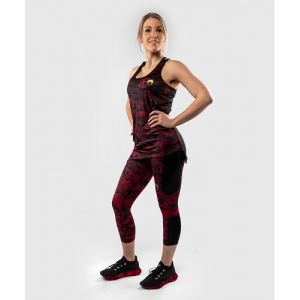 Жіноча майка Venum Defender Tank Top Black Red