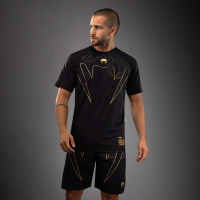 Футболка Venum Serpenti Dry Tech T-Shirt Black Silver Gold