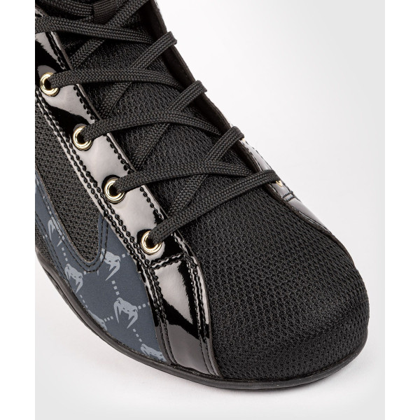 Боксерки Venum Elite Evo Monogram Boxing Shoes Black Navy Blue