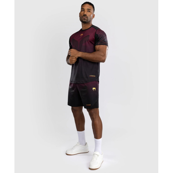 Тренувальна футболка Venum Tactical XT Dry tech T-shirt - Black/Burgundy/Gold