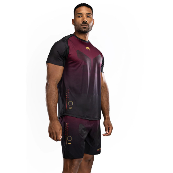 Тренувальна футболка Venum Tactical XT Dry tech T-shirt - Black/Burgundy/Gold
