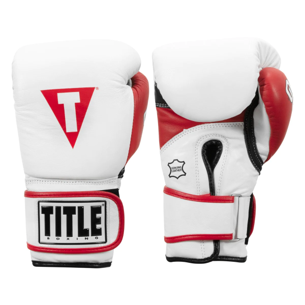 Снарядні рукавиці Title Boxing Gel World V2T Bag Gloves White Red Black