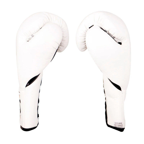 Бойові боксерські рукавиці Cleto Reyes Official Leather Fight Gloves White