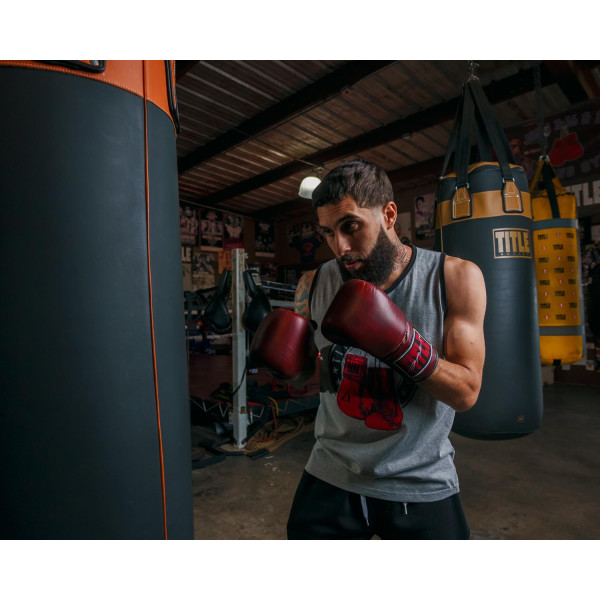 Боксерські рукавиці Title Boxing Sugar Ray Leonard Throwback Leather Bag Gloves