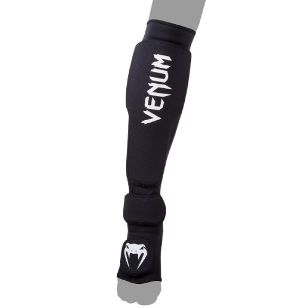 Защита ног Venum Kontact Evo Shinguards Black
