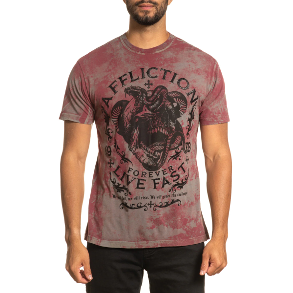 Футболка Affliction Value Honor T-Shirt Mahogany