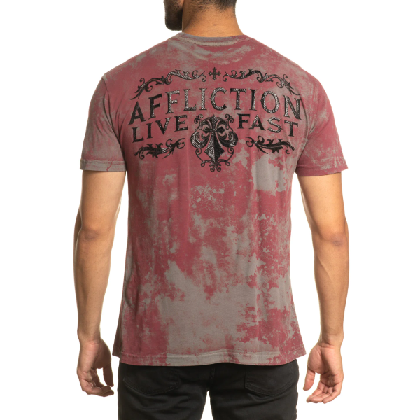Футболка Affliction Value Honor T-Shirt Mahogany