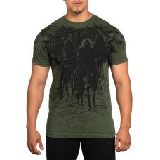 Футболка Affliction Black Night Tee Military Green