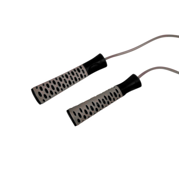 Скакалка PowerPlay 4206 Jump Rope PRO+ Сіро-чорна (2,75m.)