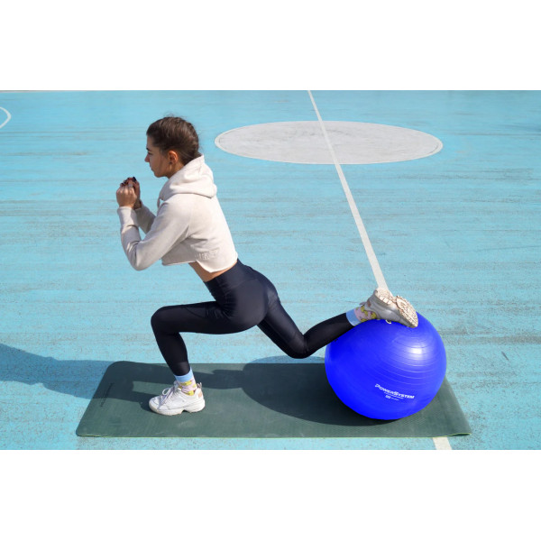 М'яч для фітнесу (фітбол) Power System PS-4012 Ø65 cm PRO Gymball Blue