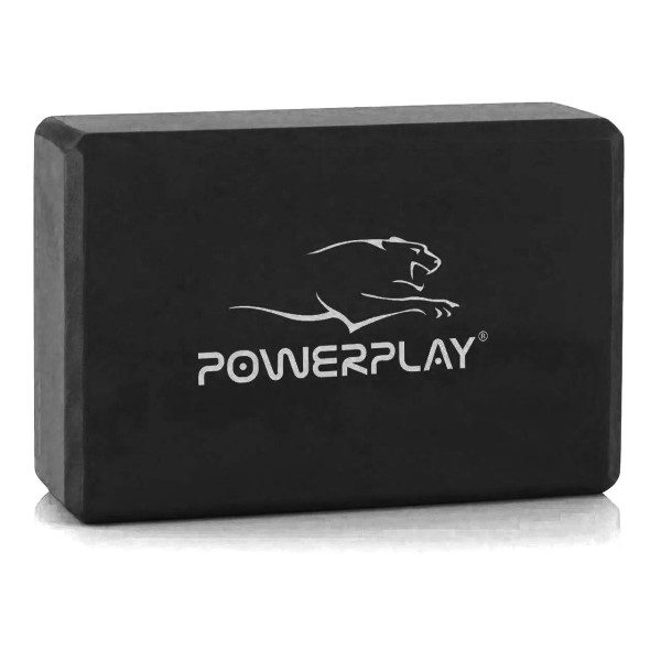 Блок для йоги 2 шт (пара) PowerPlay 4006 Yoga Brick EVA Чорні