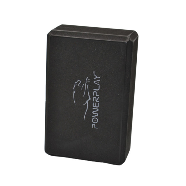 Блок для йоги 2 шт (пара) PowerPlay 4006 Yoga Brick EVA Чорні