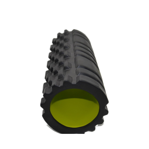 Масажний ролик (роллер) PowerPlay 4025 Massage Roller Чорно-зелений (33x15см.)