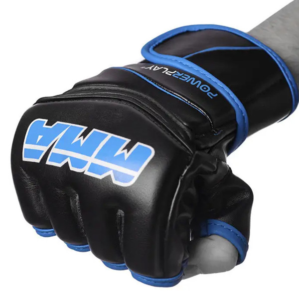 Рукавиці для MMA PowerPlay 3055 Чорно-Сині XL