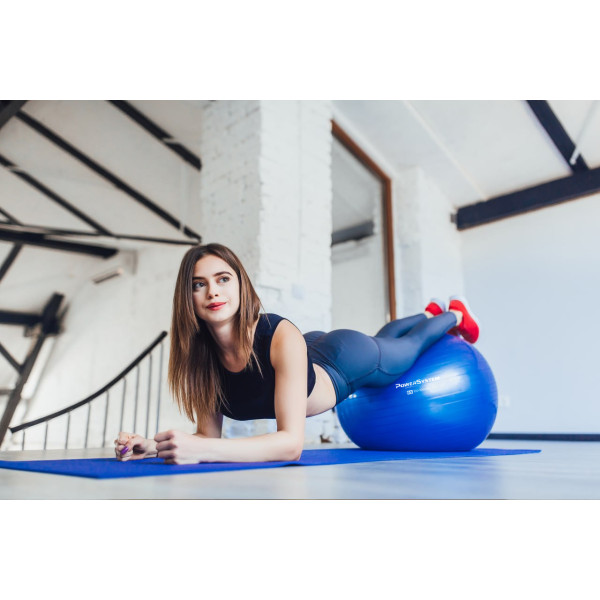 М'яч для фітнесу (фітбол) Power System PS-4012 Ø65 cm PRO Gymball Blue