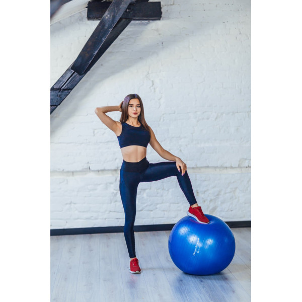 М'яч для фітнесу (фітбол) Power System PS-4012 Ø65 cm PRO Gymball Blue