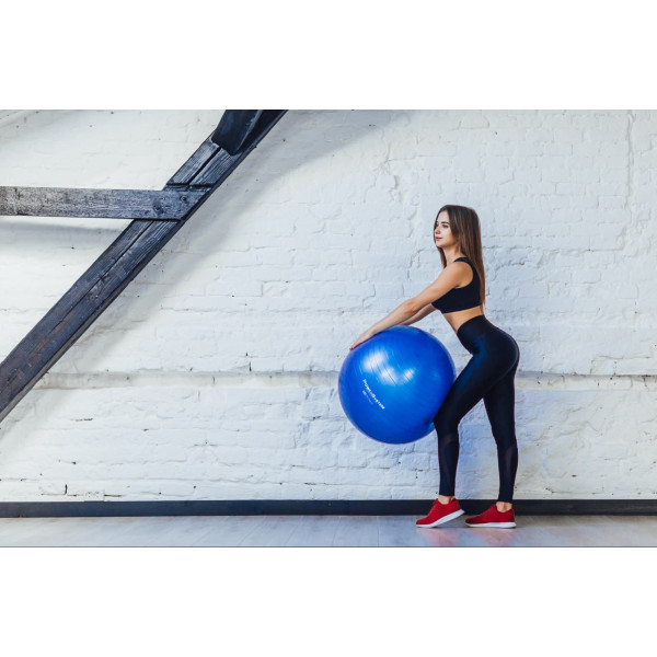 М'яч для фітнесу (фітбол) Power System PS-4012 Ø65 cm PRO Gymball Blue