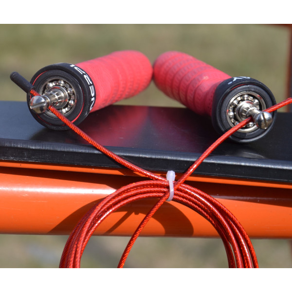 Скакалка швидкісна на підшипниках PowerPlay 4208 Fitness Jump Rope Червона (3m.)