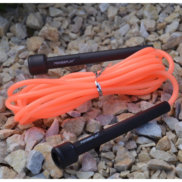 Скакалка PowerPlay 4201 Basic Jump Rope Помаранчева (2,8m.)