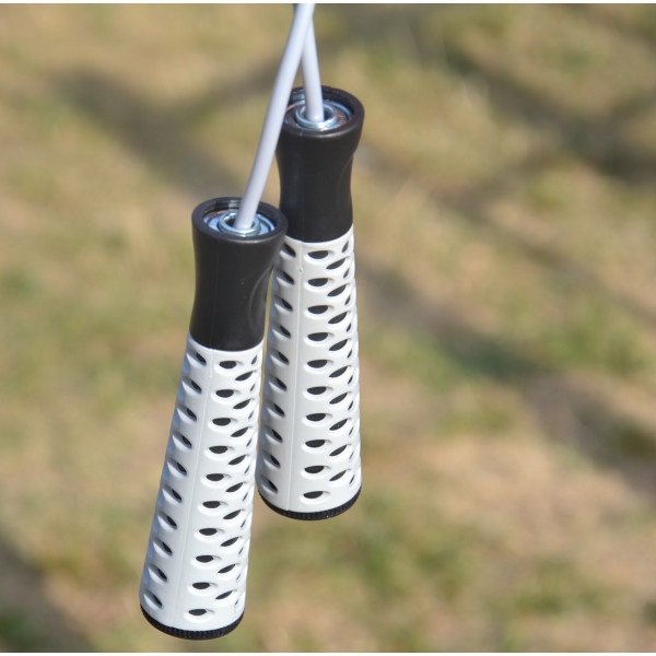 Скакалка PowerPlay 4206 Jump Rope PRO+ Сіро-чорна (2,75m.)