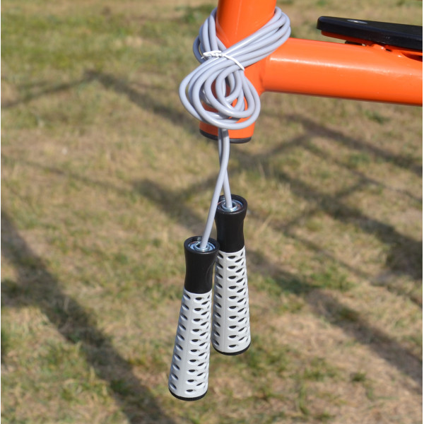 Скакалка PowerPlay 4206 Jump Rope PRO+ Сіро-чорна (2,75m.)