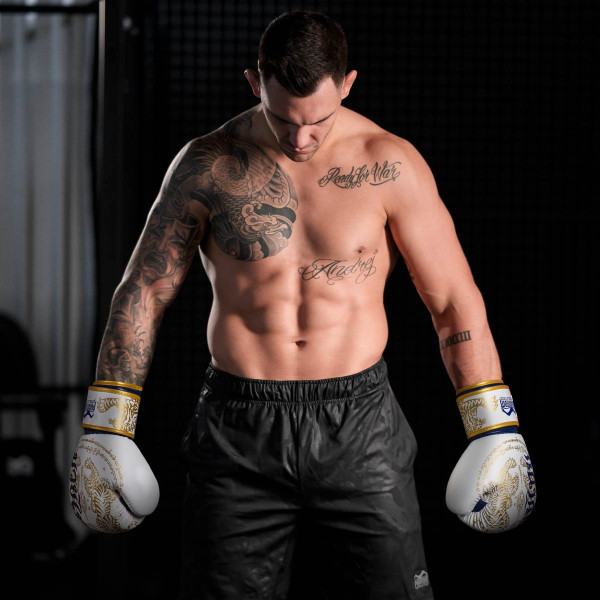 Боксерські рукавиці Phantom Muay Thai Gold Limited Edition 12 унцій (капа в подарунок)